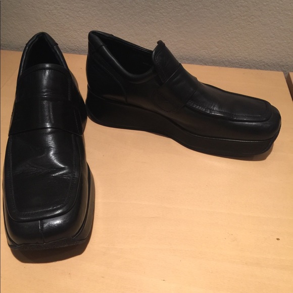 Stephane Kelian Mens Blk Wedge Shoes   Sz 10. - Picture 5 of 7